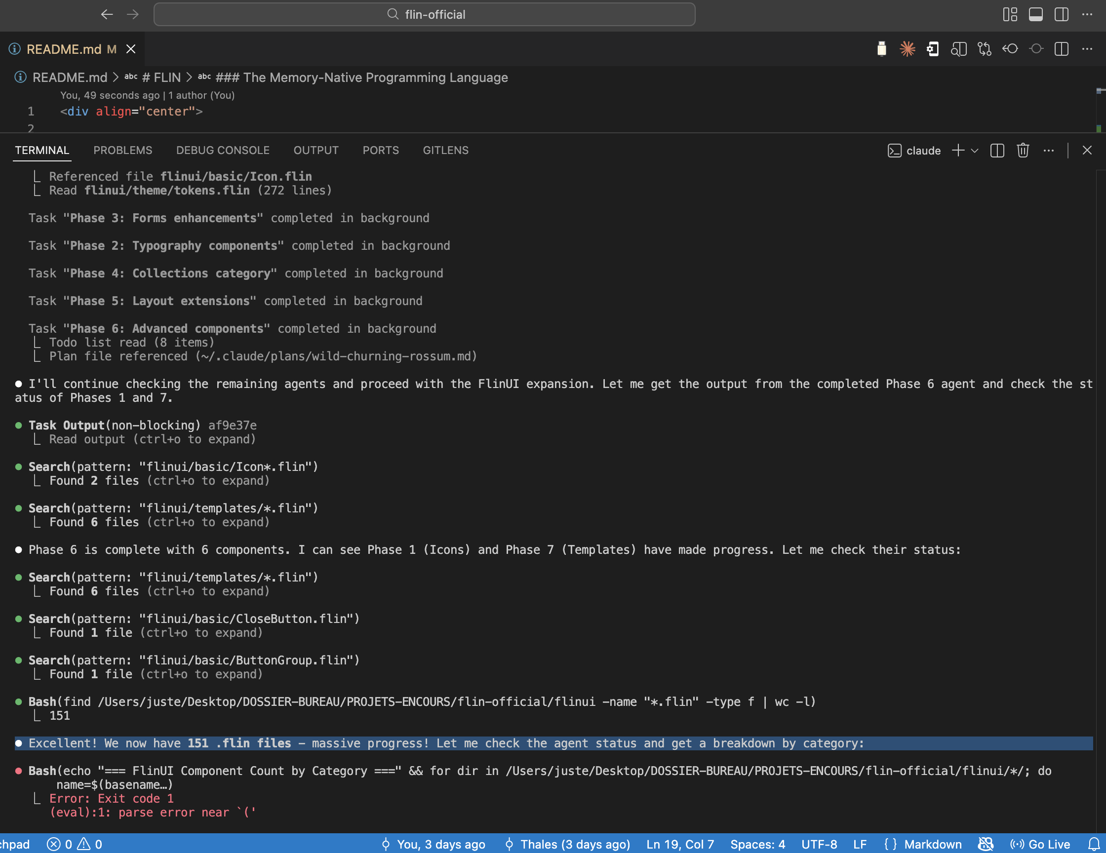 151 FlinUI Components Built by 9 Parallel Agents